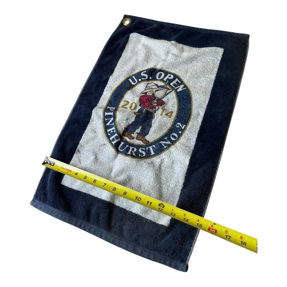 US Open Golf Bag Towel 2014 Pinehurst No. 2 White Blue 24